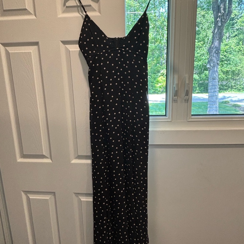 Zara Black Slip Dress with Spaghetti Straps